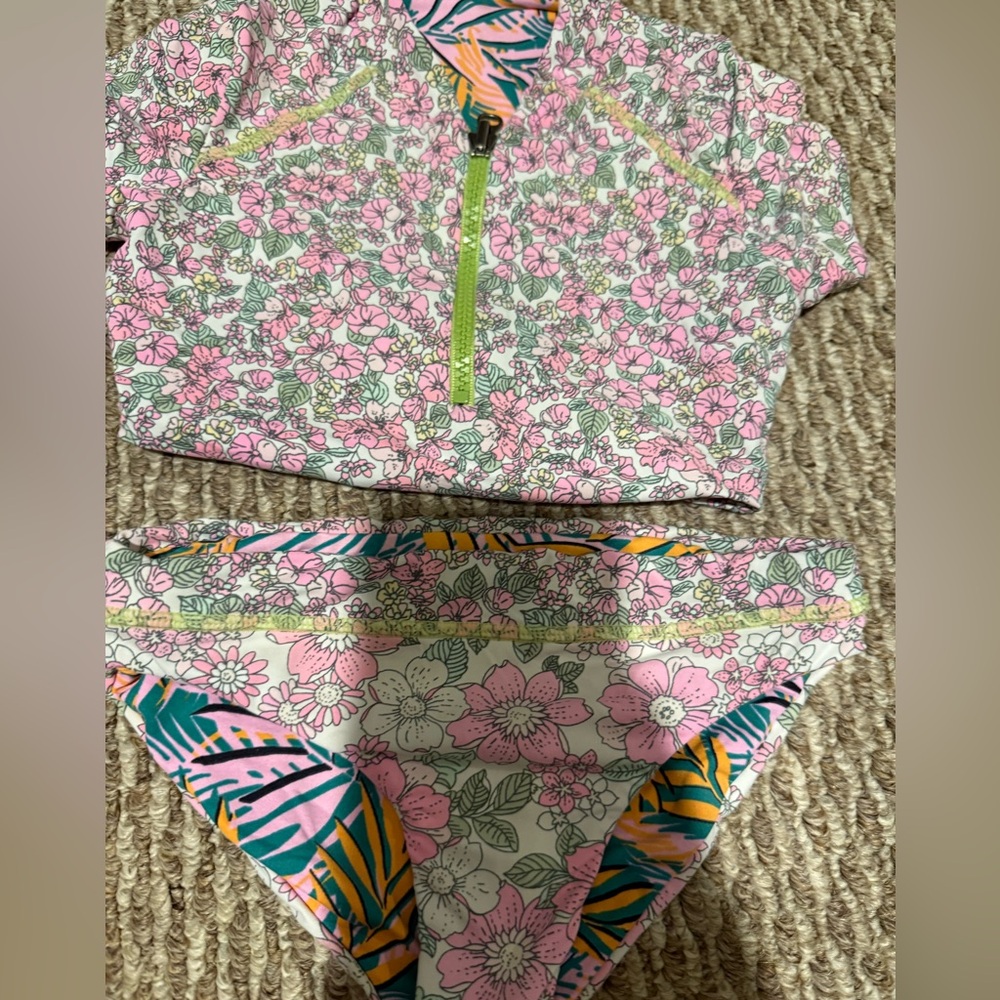 Maaji girls 2 piece bundle one zip up 2 piece one adjustable top